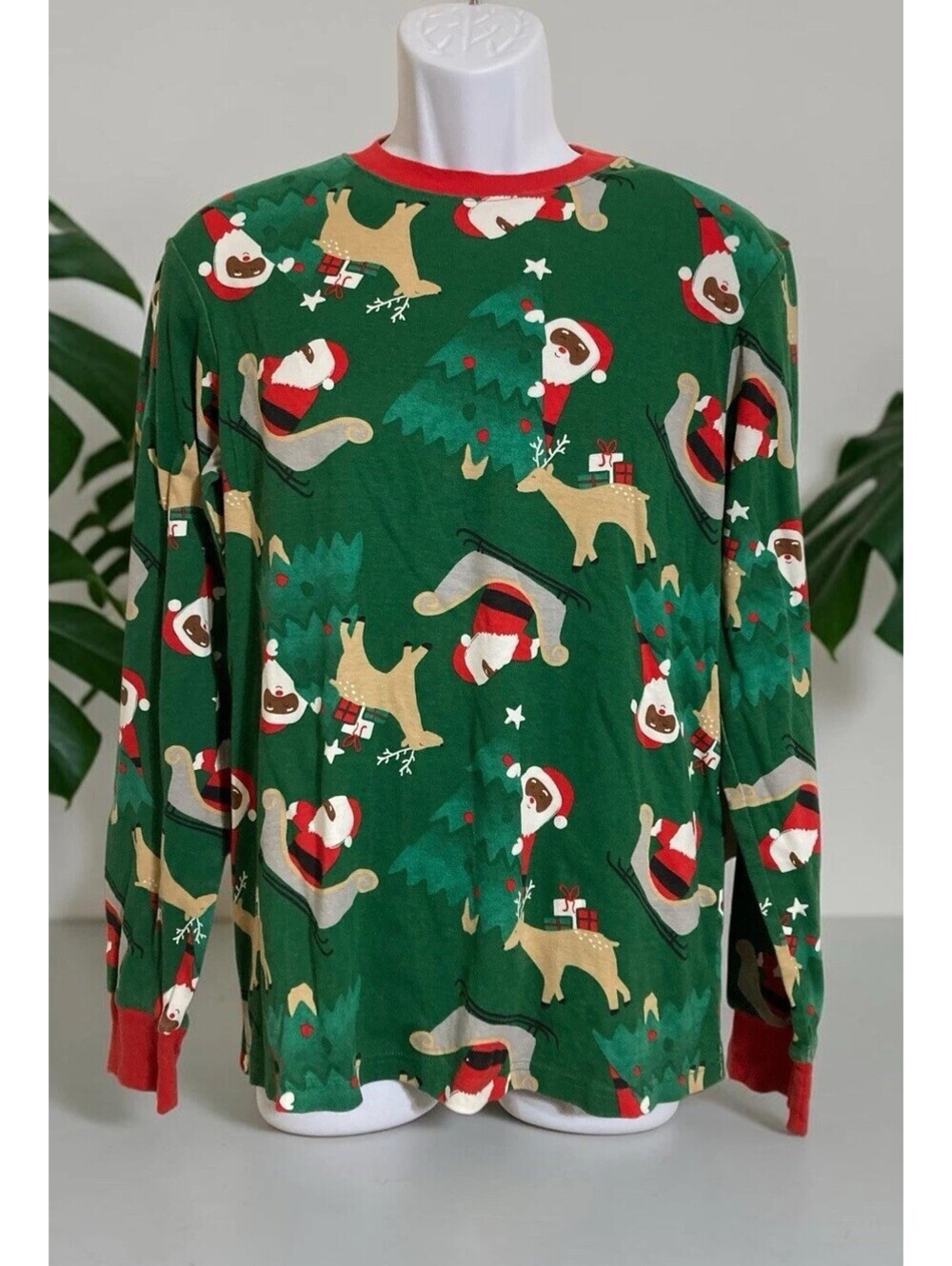 Carters 2 Pc Adult Holiday Cotton Pajama Set Sz XL